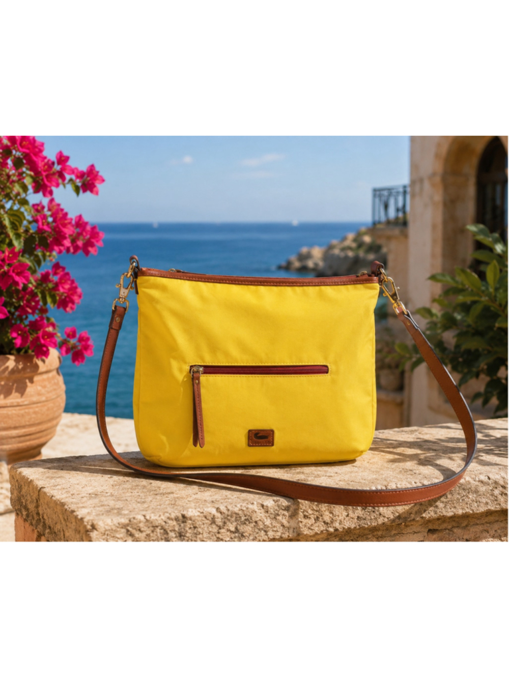 Women's Dooney & Bourke Shoulder Bag Yellow Brown Summer sale